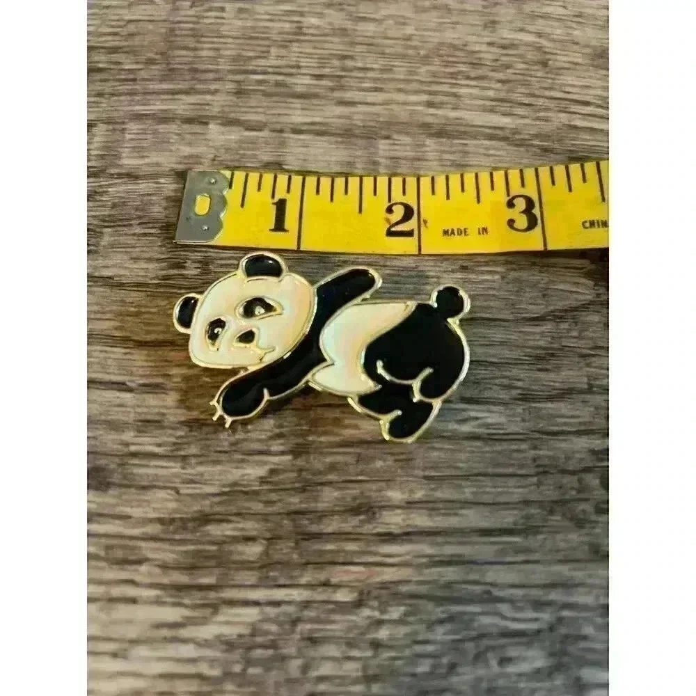 Vintage Beatrix Panda Enamel Brooch Pin